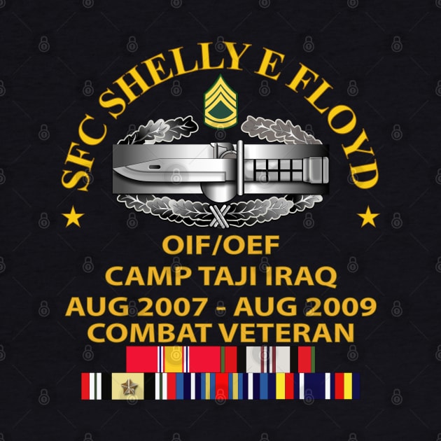 US Army - SFC SHELLY E FLOYD - Arc - OIF-OEF - Iraq w dates - CAB -SFC w SVC by twix123844